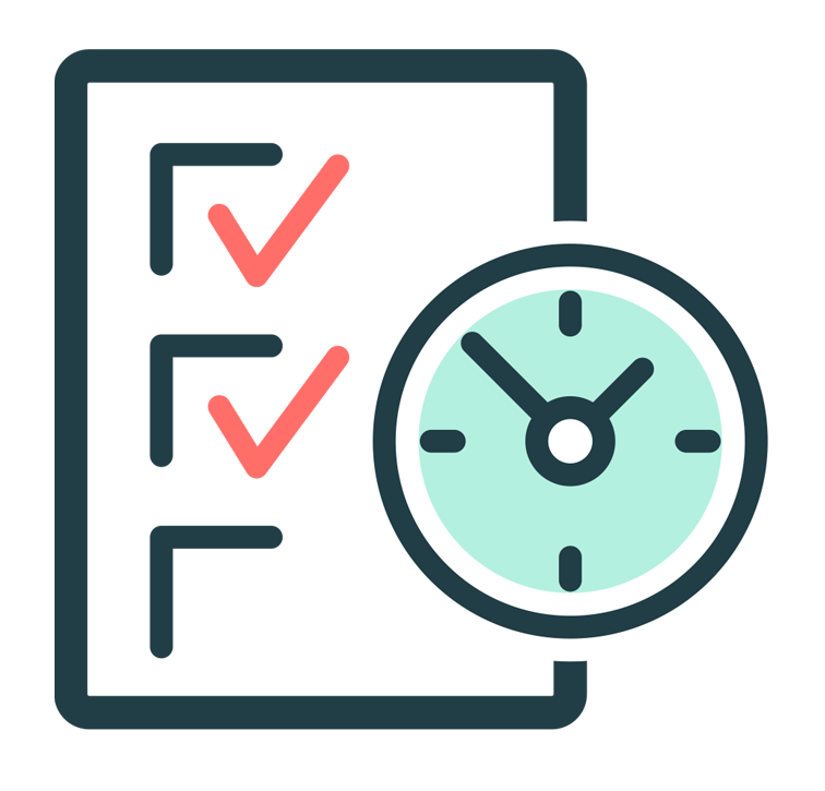 Checklist and planning icon